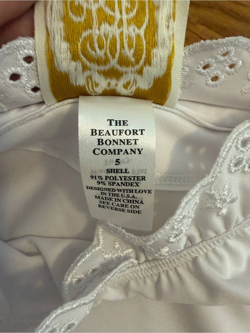 TBBC The Beaufort Bonnet Company Winnie's Wave Spotter Swim Shirt Size 5 Eyelet